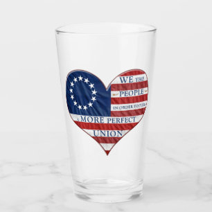 Wir, das amerikanische Flaggenglas Glas