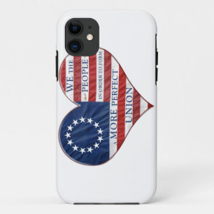 Wir, das amerikanische Flaggenherz Case-Mate iPhone Hülle