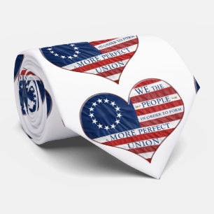 Wir, das amerikanische Flaggenherz Krawatte