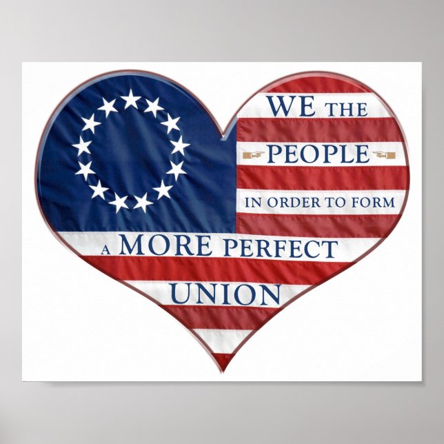 Wir, das "People American Flag Heftposter" Poster (Vorne)