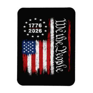 Wir das Volk 1776 2026 Patriotische Flagge Magnet