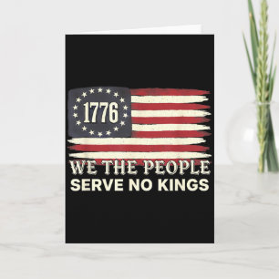 Wir Das Volk 1776 Amerikanische Flagge Dienen Kein Karte