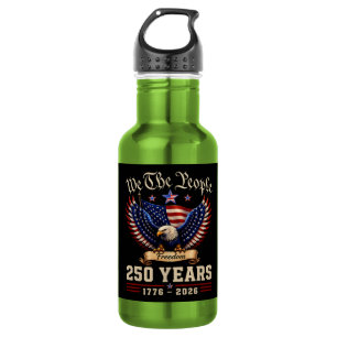 Wir das Volk 250 Jahre Freiheitsadler Edelstahlflasche