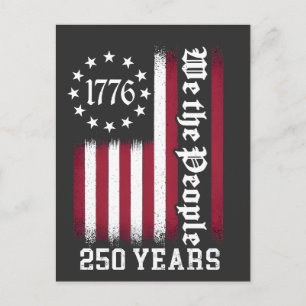 Wir das Volk 250 Jahre Jubiläum USA Feiertagspostkarte