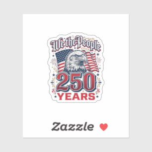 Wir das Volk 250 Jahre Patriotischer Adler Vintage Aufkleber