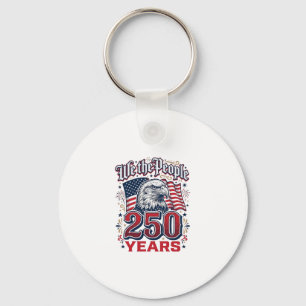 Wir das Volk 250 Jahre patriotischer Adler Vintage Schlüsselanhänger