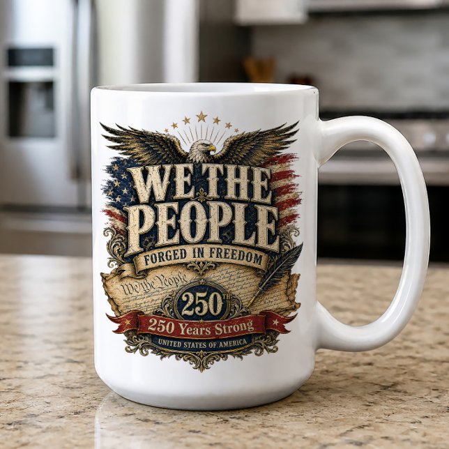 Wir das Volk Adler Amerika 250 Kaffeetasse (Von Creator hochgeladen)