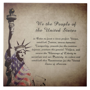 Wir, das Volk, amerikanisch patriotisch Fliese
