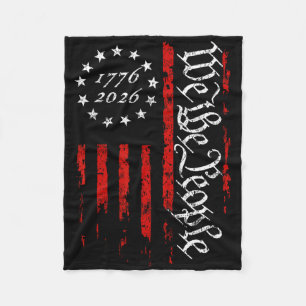 Wir das Volk Amerikanische Flagge 4. Juli 1776 250 Fleecedecke