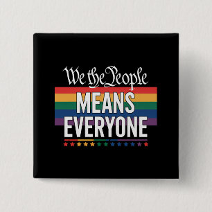 Wir das Volk bedeutet jeden US-Verfassung LGBT Button