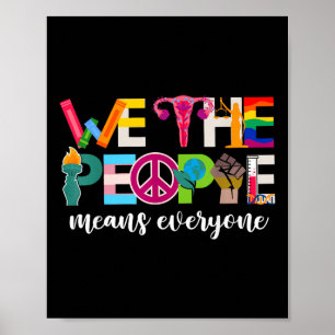 Wir das Volk bedeutet jeden USA LGBTQ Stolz Monat Poster