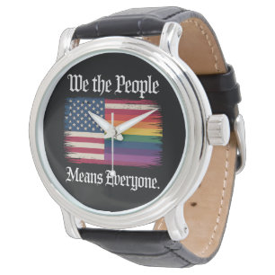 Wir das Volk bedeutet jeder USA LGBT Gleichheit  Armbanduhr