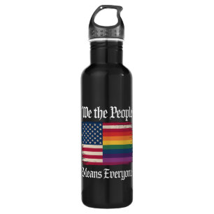 Wir das Volk bedeutet jeder USA LGBT Gleichheit  Edelstahlflasche