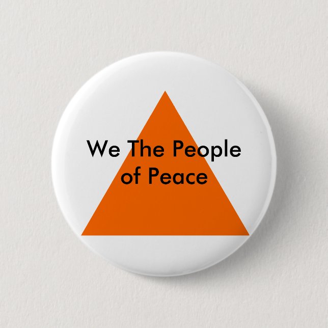 Wir, das Volk des Friedens, das MUSEUM Zazzle Gesc Button (Vorderseite)