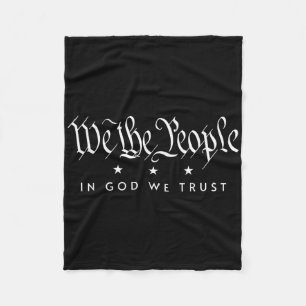 Wir, das Volk Gottes, wir vertrauen dem amerikanis Fleecedecke