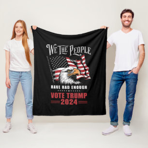 Wir das Volk haben genug. Wählt Trump 2024 Fleecedecke