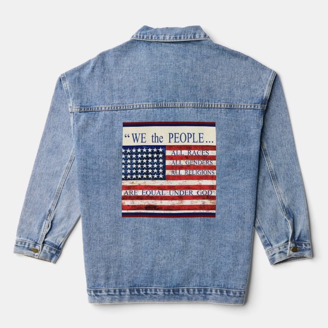 Wir das Volk  Jeansjacke (Rückseite)