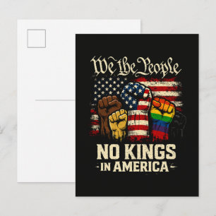 Wir Das Volk Keine Könige In Amerika Einladungspostkarte