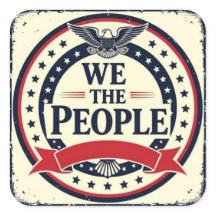 Wir das Volk klassisches amerikanisches Emblem