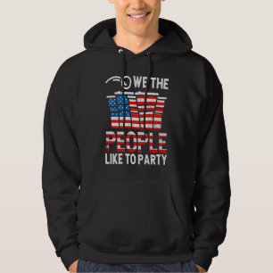 Wir das Volk mögen Party feiern Trinken US Amerika Hoodie