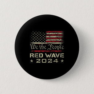 Wir das Volk Rote Welle 2025 Wahl - Republikaner Button
