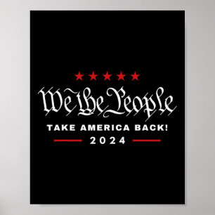 Wir Das Volk Übernehmen Amerika Ck 4. Juli Trump M Poster