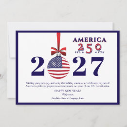 "Wir, das Volk" US-Verfassung Amerika 250 - 2027 Feiertagskarte