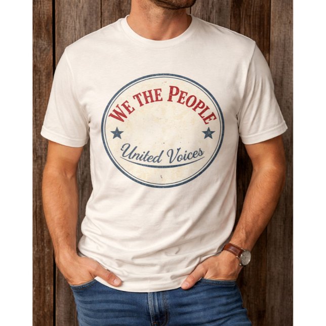 Wir, das Volk, Vintage-Abzeichen T-Shirt (Von Creator hochgeladen)