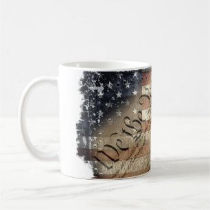 WIR DAS VOLK VINTAGE-INDUSTRIELLE-USA-FLAGGE-TASSE TASSE