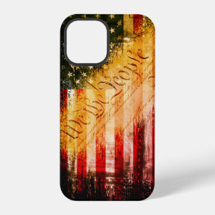 WIR DAS VOLK Vintage Retro Rock Amerikanische Flag iPhone 12 Pro Hülle
