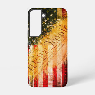 WIR DAS VOLK Vintage Retro Rock Amerikanische Flag Samsung Galaxy Hülle