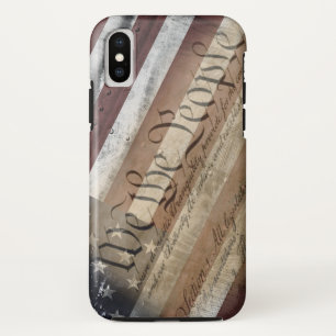 Wir, die amerikanische Fahne Vintag aussehen Case-Mate iPhone Hülle