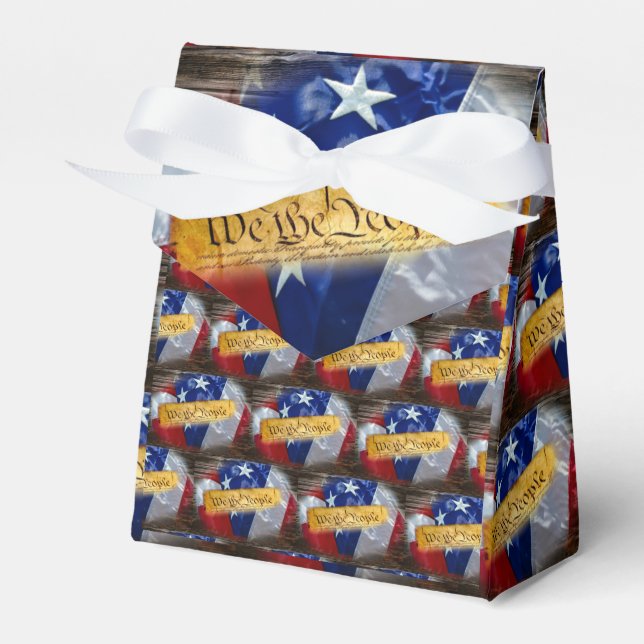 Wir, die amerikanische Flagge Geschenkschachtel (Vorderseite)