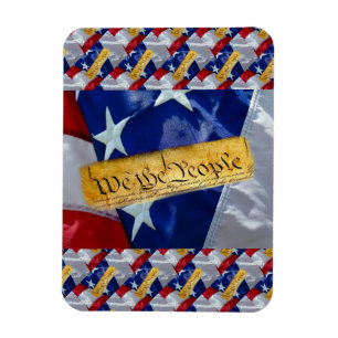 Wir, die amerikanische Flagge Magnet