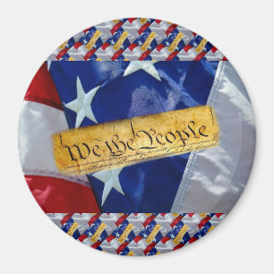 Wir, die amerikanische Flagge Magnet