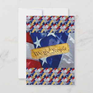 Wir, die amerikanische Flagge Save The Date