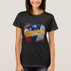 Wir, die amerikanische Flagge T-Shirt