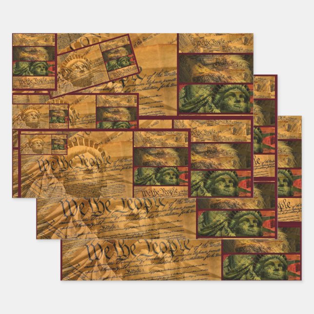 Wir, die amerikanische Verfassung Geschenkpapier Set (Set)