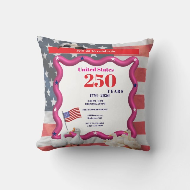 Wir Die Dummen Gänse 250. Lustige Feier Kissen (Vorderseite)