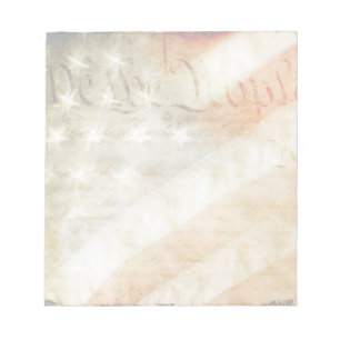 Wir die Leute-amerikanische Flagge Notizblock