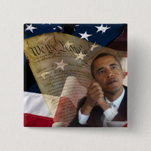 Wir die Leute… Barack Obama u. die Konstitution Button