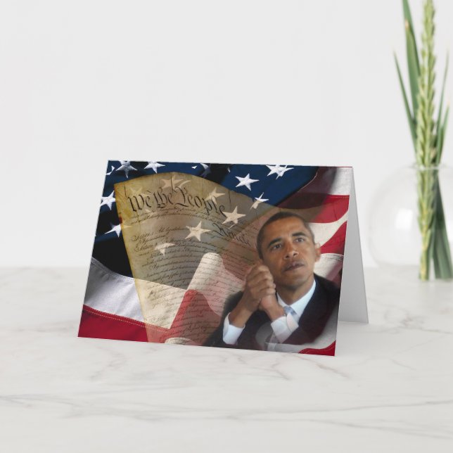 Wir die Leute… Barack Obama u. die Konstitution Karte (Vorderseite)