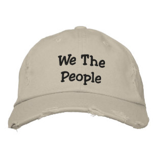 Wir, die Leute, haben Chino Twill Cap gestört Bestickte Kappe