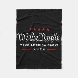 Wir, die Leute nehmen Amerika Ck 4. Juli Trump Fleecedecke