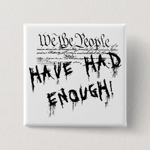 Wir, die Leute! Schaltfläche für politischen Prote Button