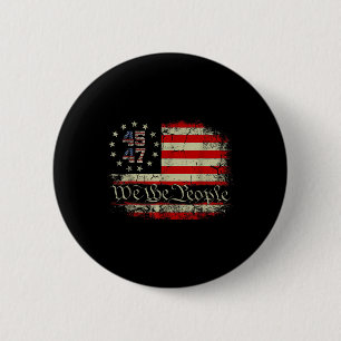 Wir, die Menschen bedrückten die Retroflagge 45 47 Button