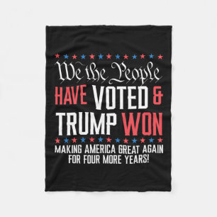 Wir, die Menschen haben abgestimmt, und Trump hat Fleecedecke