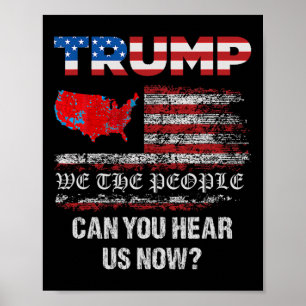 Wir, die Menschen haben gesprochen T-Shirt USA Wah Poster