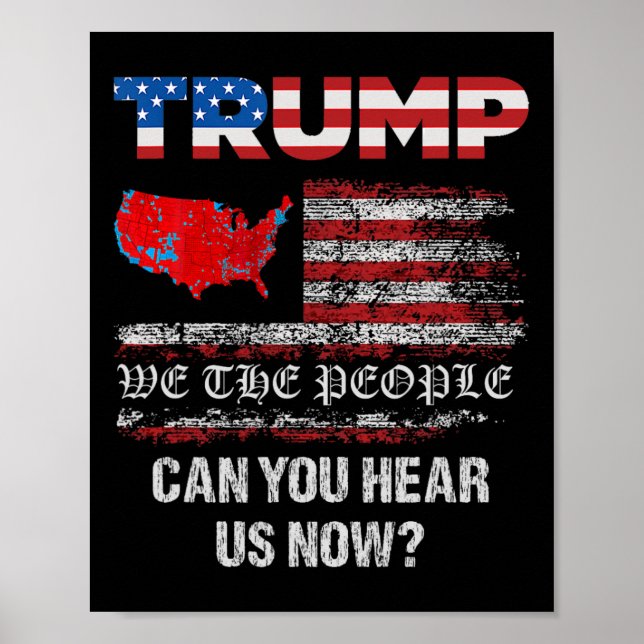Wir, die Menschen haben gesprochen T-Shirt USA Wah Poster (Vorne)