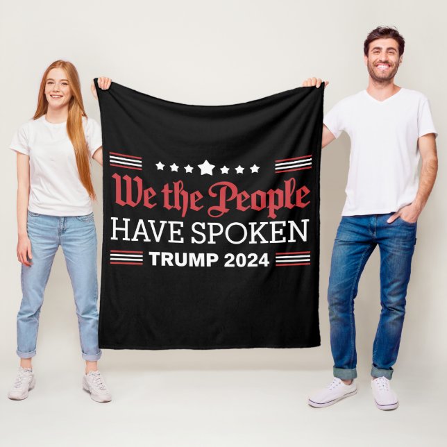 Wir, die Menschen, haben Trump 2024 gesprochen Fleecedecke (Beispiel)